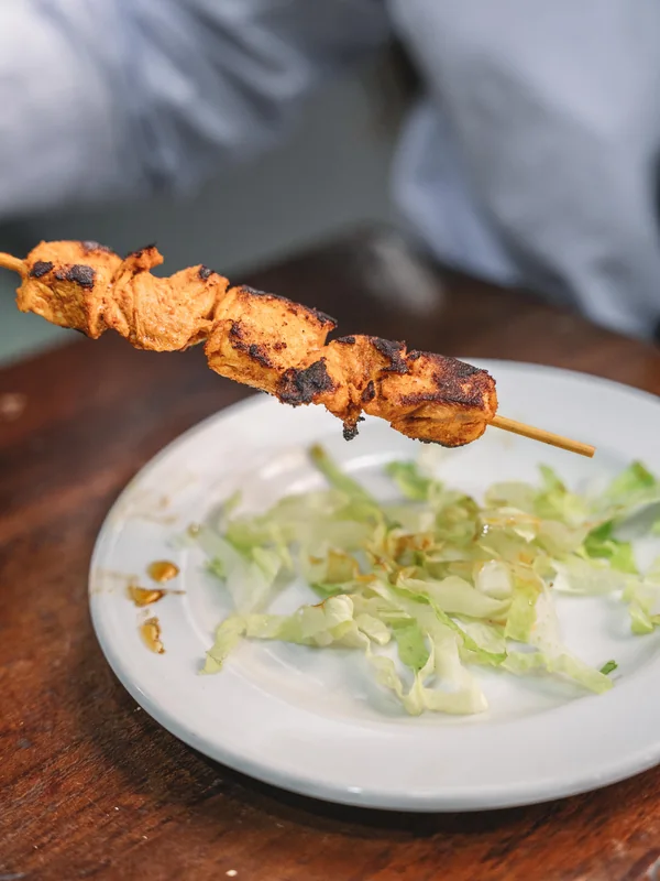 Pincho moruno a la plancha